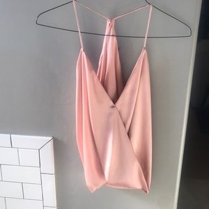 Satin Cross Body Tank